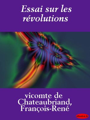 cover image of Essai sur les révolutions